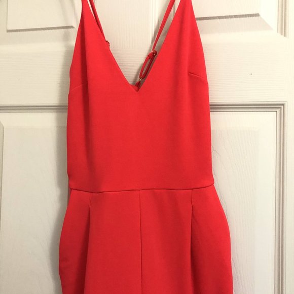 Deep V-Neck Cross Back Cami Jumpsuit - Picture 5 of 6